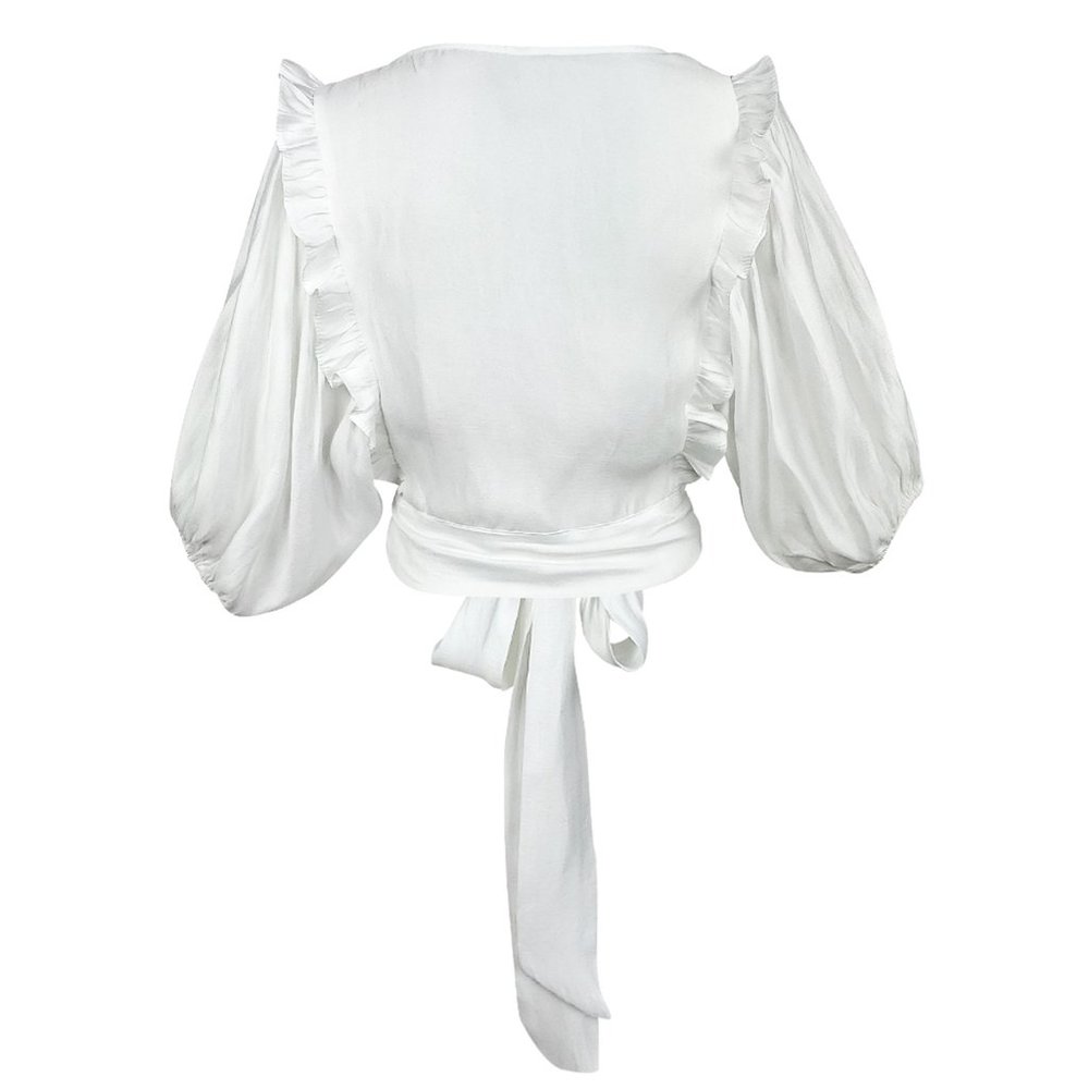 Anais Ruffle Bib Blouse - Picture 3 of 3